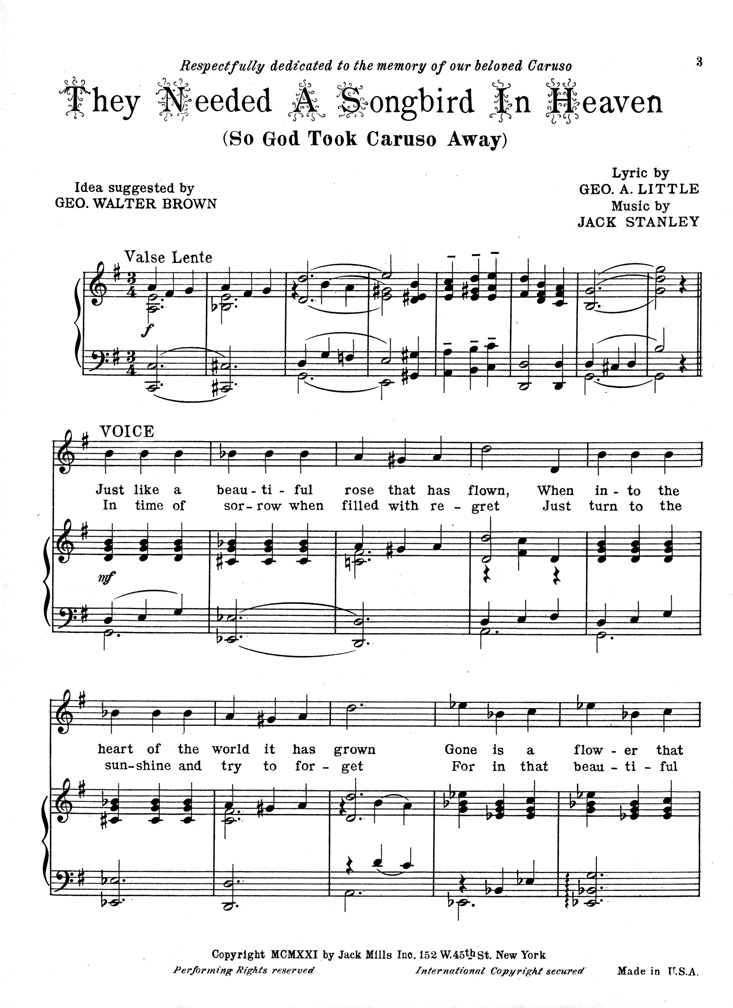 Ditty Sheet Music