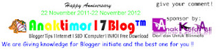 Ulang Tahun Pertama Anaktimor17 Blog , Bonus Ebook Rahasia Master SEO Gratis Ulang Tahun Pertama Anaktimor17 Blog , Bonus Ebook Rahasia Master SEO Gratis