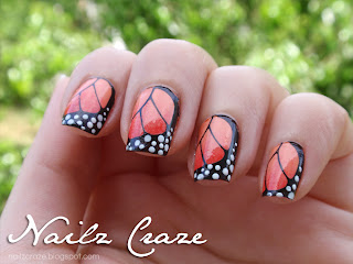 Butterfly wings stamping plate - Nailz Craze