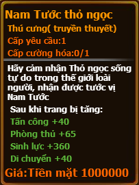 Chỉ số pet Nam tước thỏ ngọc gunbao Chỉ số pet Nam tước thỏ ngọc gunbao