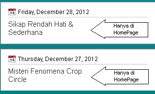 Cara Menampilkan Judul Postingan Blog Saja di Homepage Cara Menampilkan Judul Postingan Blog Saja di Homepage