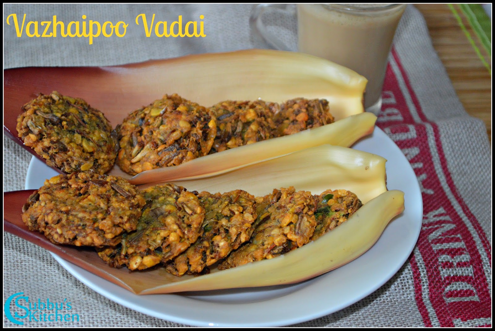 Vazhaipoo Vadai Recipe | Bannana blossom vadai Vazhaipoo Vadai Recipe | Bannana blossom vadai