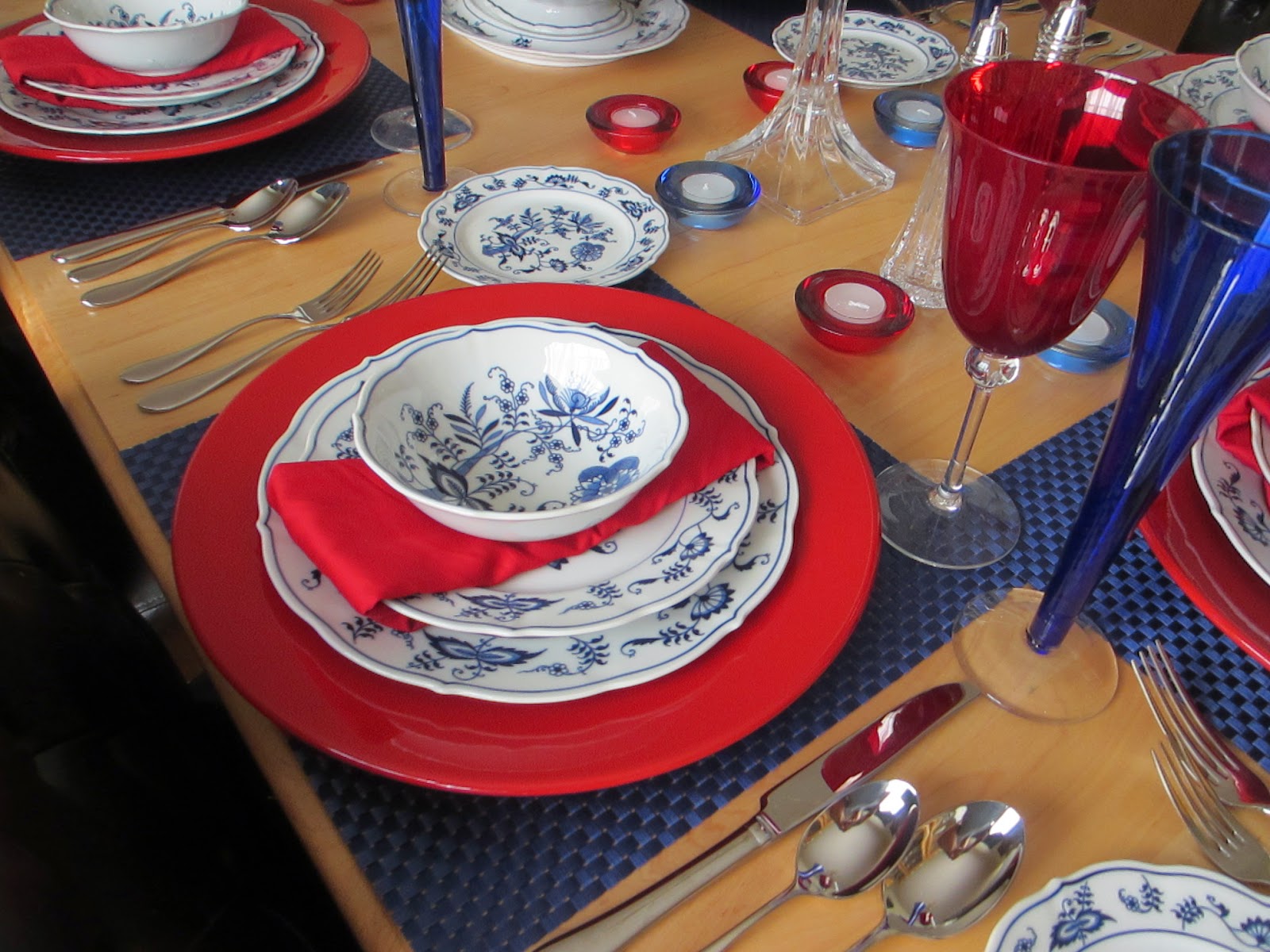 The Guest Blue Danube 4th of July Tablescape