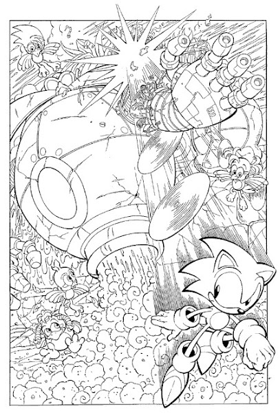 Sonic Coloring Pages
