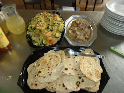 flat bread and cous-cous