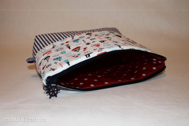Kosmetiktasche im maritimen Look Kosmetiktasche im maritimen Look