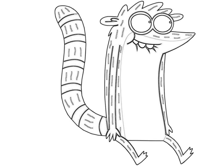 Rigby Sitdown Coloring Pages rigby-sitdown-coloring-pages