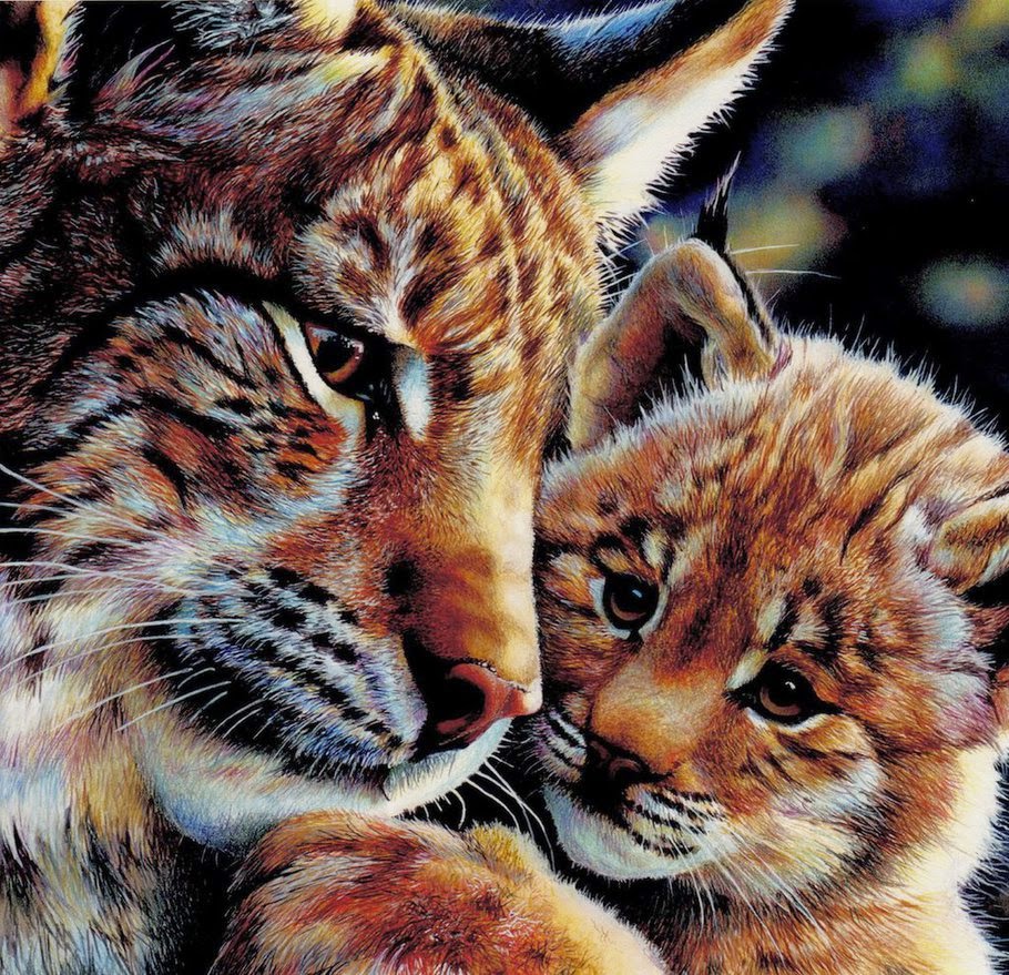 Realistic animal painting