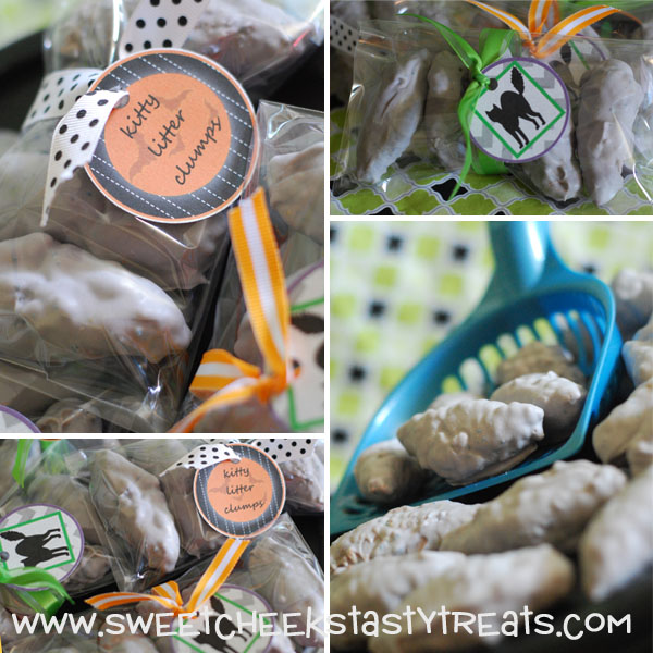 Sweet Cheeks Tasty Treats Kitty Litter Clumps! {GROSS Halloween Treats}