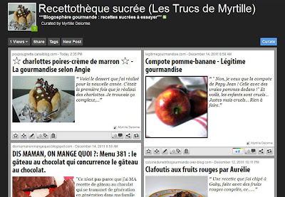 La blogosphère gourmande de Myrtille : recettes sucrées à essayer (sur Scoop.it!)