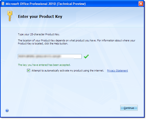 office 2010 key