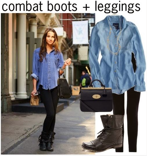 Combat Boots + Leggings, Perfect Cute Outfit for School! Combat Boots + Leggings, Perfect Cute Outfit for School!