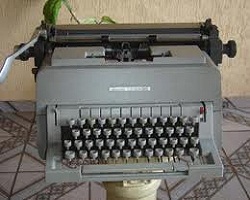 imagem de uma máquina de escrever