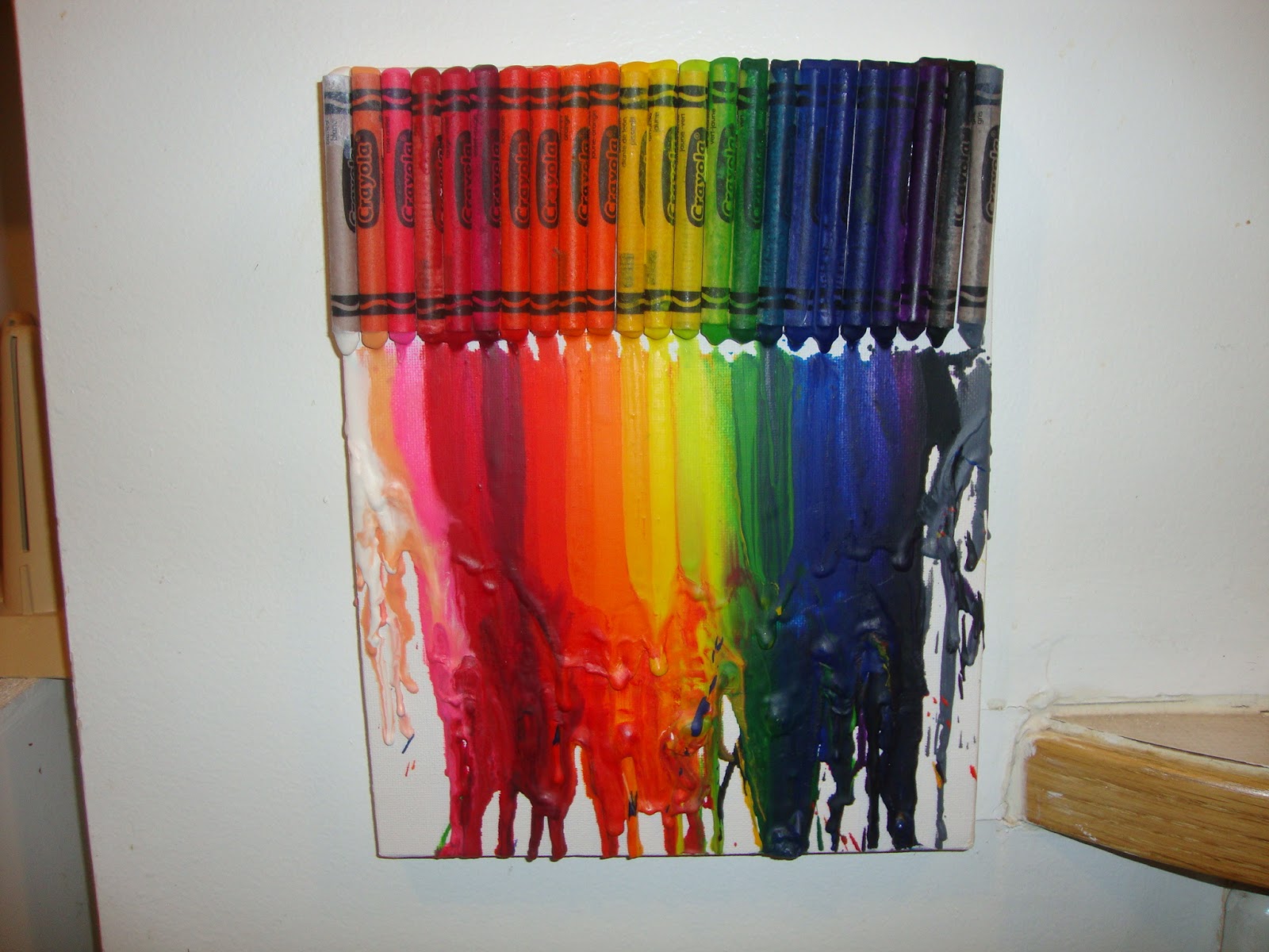 The Crafty Canadian Melted Wax Canvas