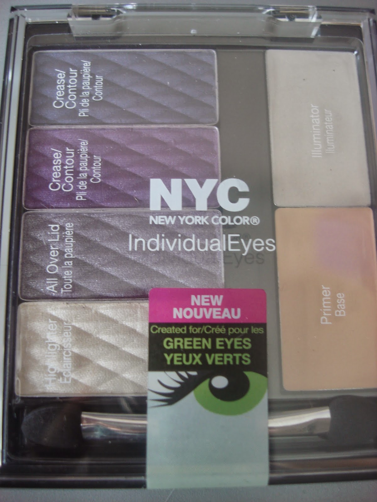 Intense Polish Therapy NYC Purple eyeshadow palette created for Green