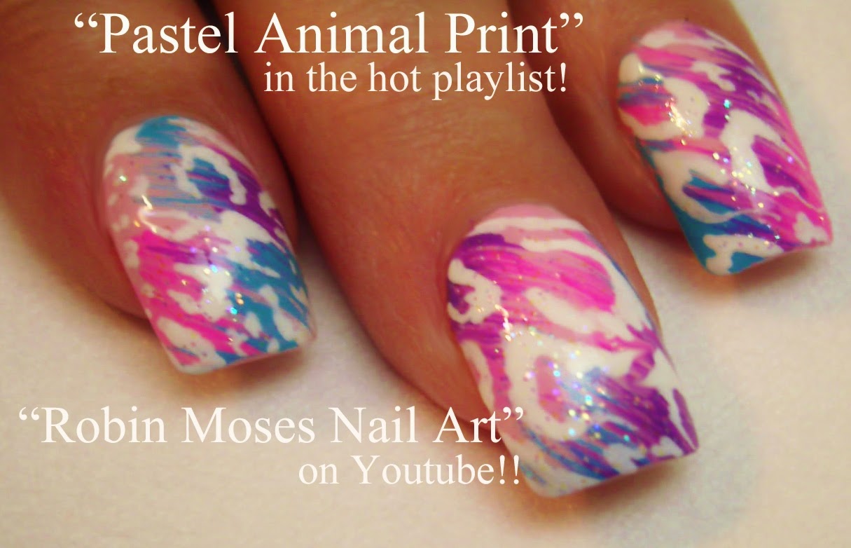Nail Art by Robin Moses "leopard nails" "animal print nails" "nail art