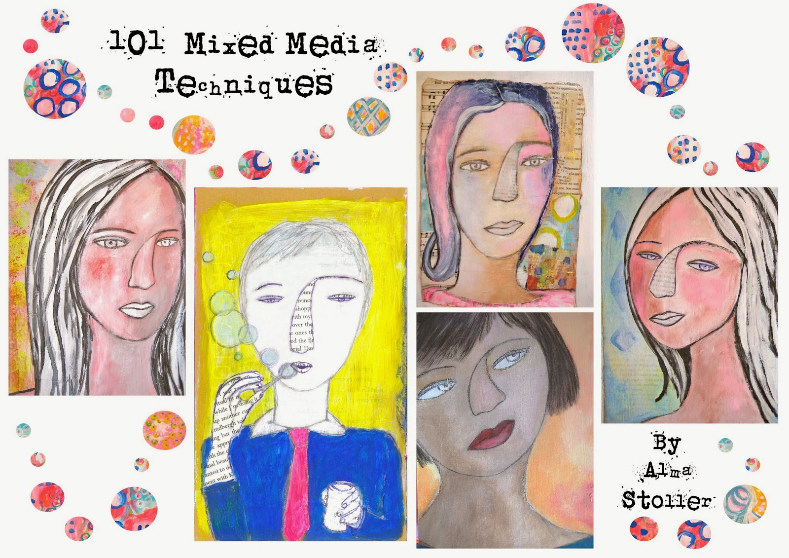 Alma Stoller a sneak peek inside101 mixed media techniques