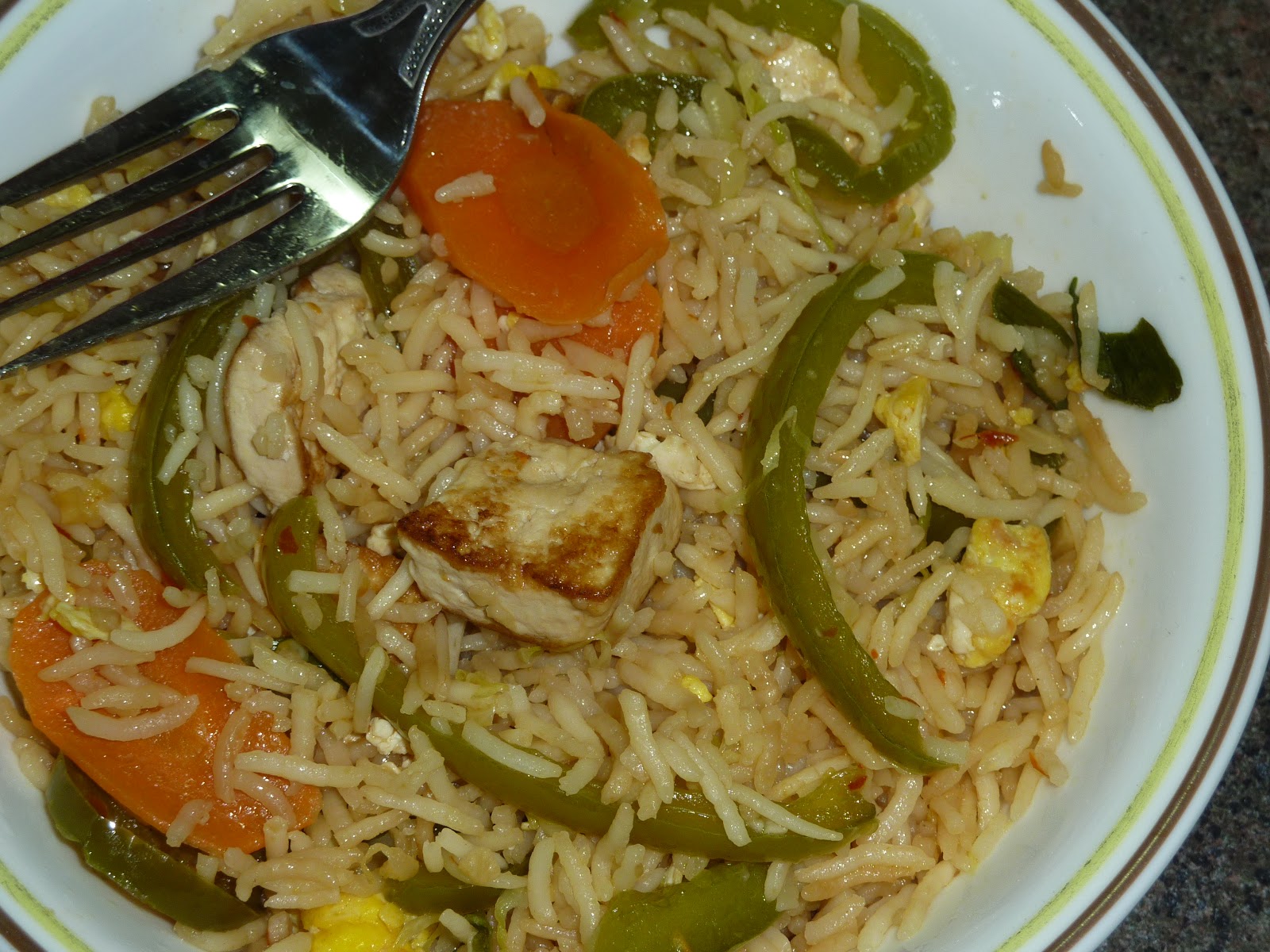 Aaha Oho Tofu Egg Fried Rice with Chilli Garlic Sauce