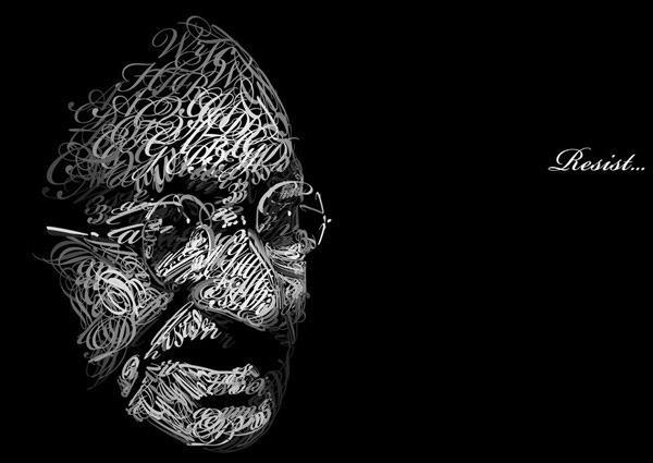 Life Day By Day Typography Portraits By Dencii Digital