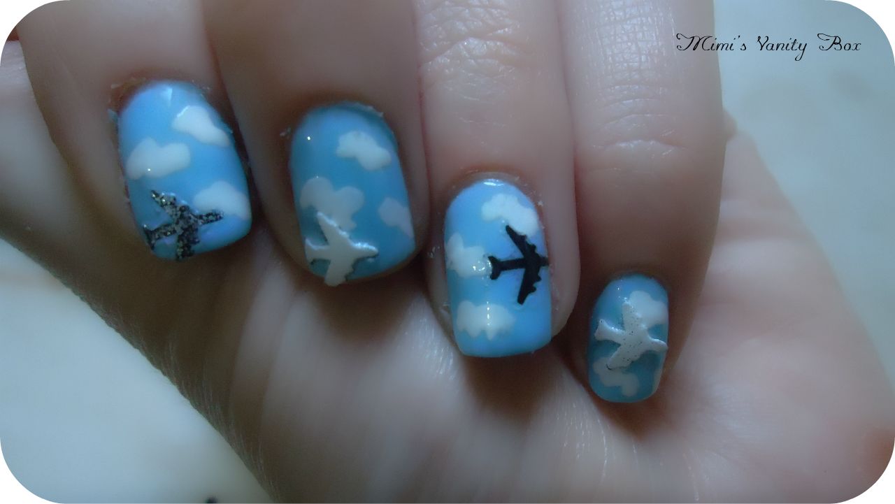 2. Aviation Themed Nail Art - wide 2