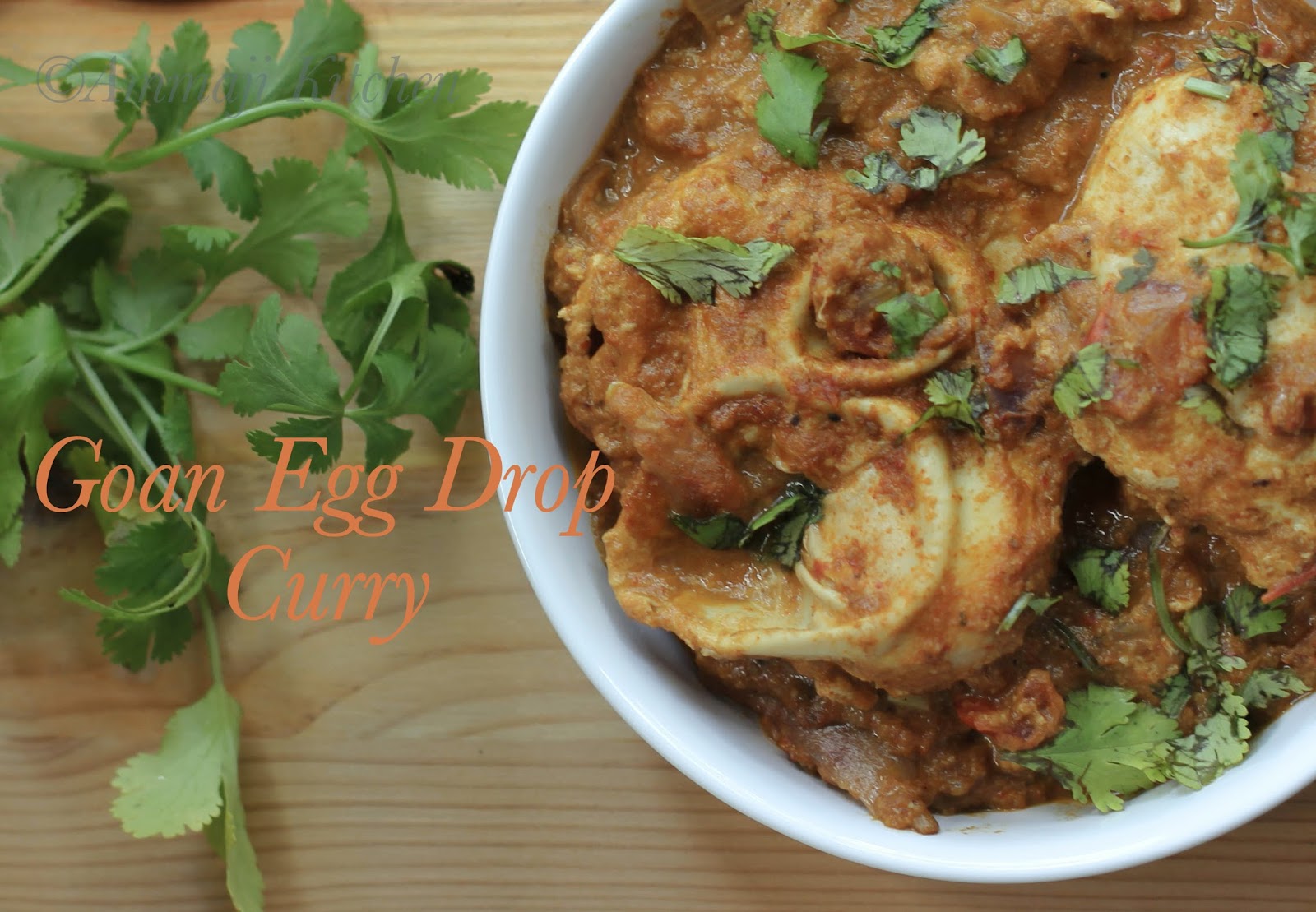 Goan Egg Drop Curry Indian Food Recipes Ammaji Kitchen