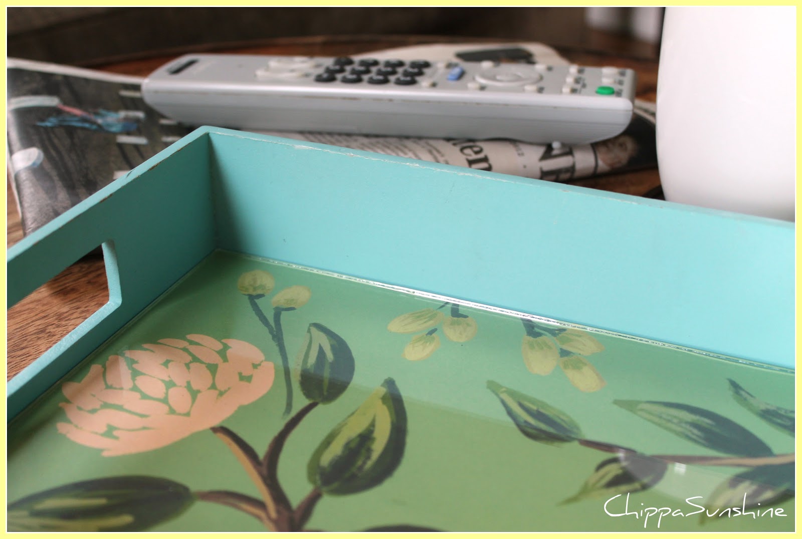 Quick and Easy Tray Makeover ChippaSunshine