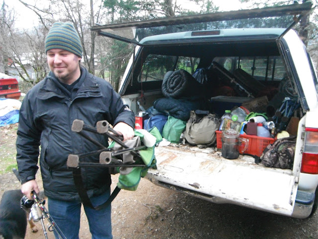Michael Drevenstedt loading up the truck for the Illinois river adventure. Michael Drevenstedt loading up the truck for the Illinois river adventure.