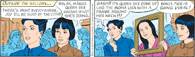 How can Margo even tell that's Queen Bee OR the Mona Lisa?