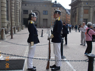 "Changing of the Guards" ceremony in Stockholm