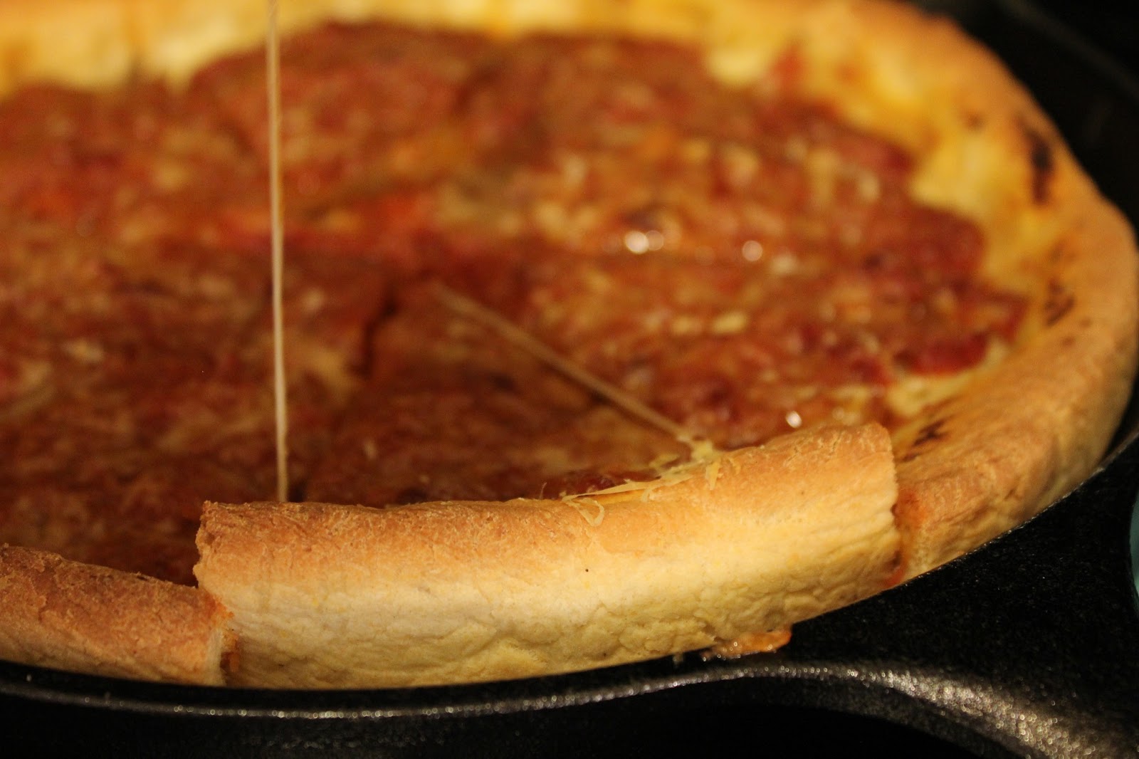 Eat Eat Eat Sleep Deep Dish Sausage Pizza
