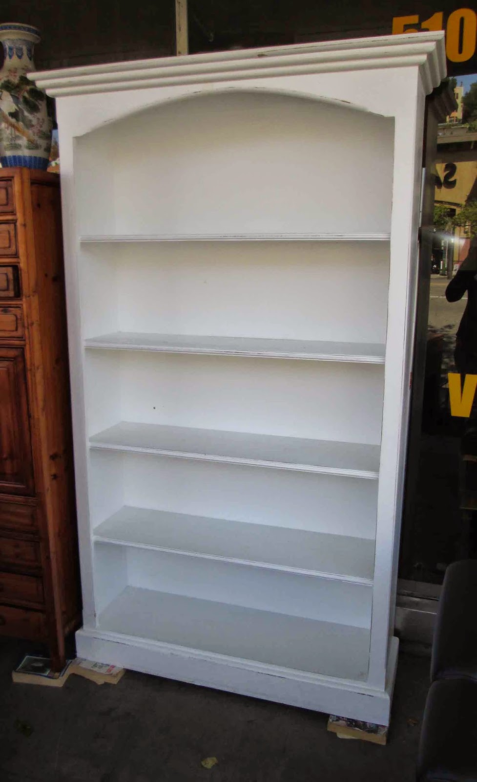 UHURU FURNITURE & COLLECTIBLES SOLD Shabby Chic Wood Bookcase with