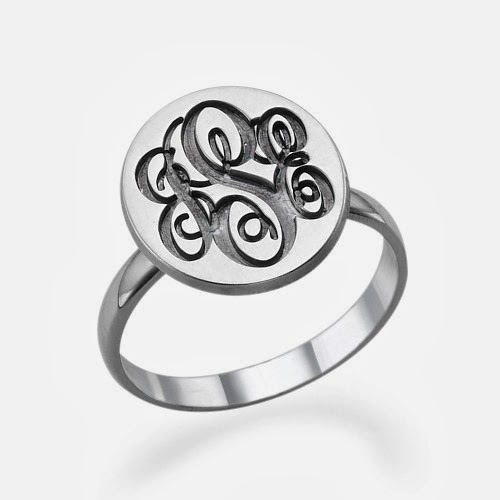 Monogram Signet Ring in Silver Monogram Signet Ring in Silver