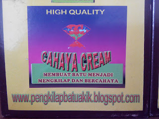 Pengkilap Batu Akik, Cincin dan Permata - CAHAYA CREAM