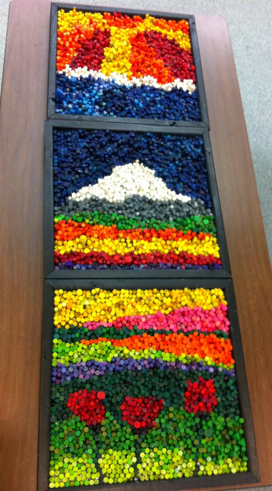 Rethink Crafts Crayon Mosaic