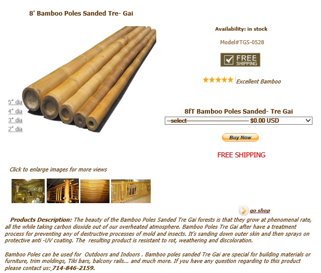 Quality Bamboo and Asian Thatch Bamboo Poles’s large&big diameter