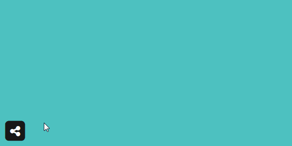 Fixed Sharing Button With Show Hide Button Jquery Fixed Sharing Button