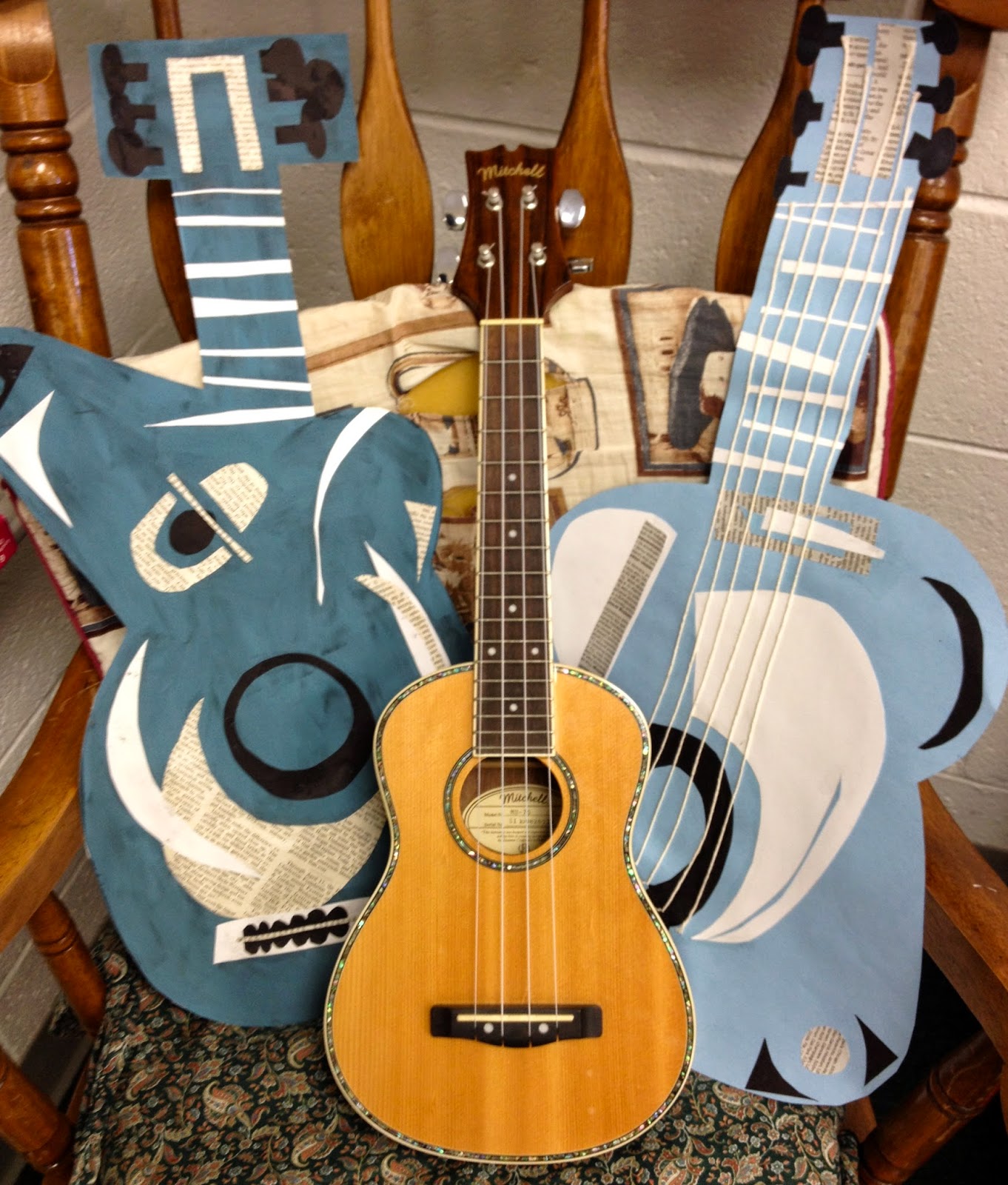 Ms. Pfeifer 5th Grade Picasso Blue Period Guitars