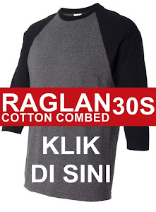 Jual kaos raglan 30s