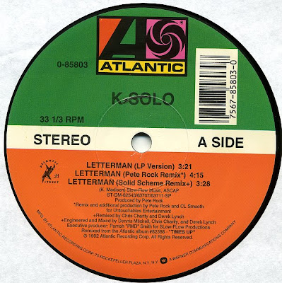 K-Solo – Letterman Remix (VLS) (1992) (320 kbps)