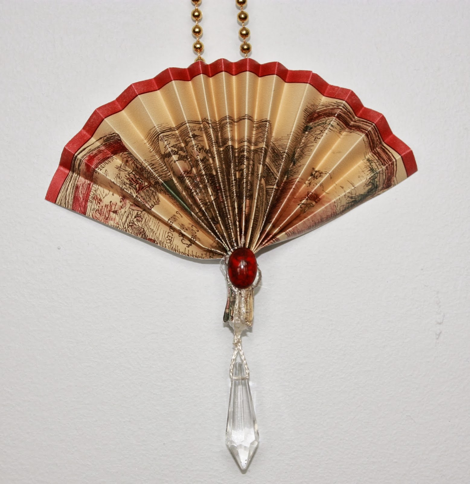 Artsybuildinglady Victorian Fan Christmas Ornaments