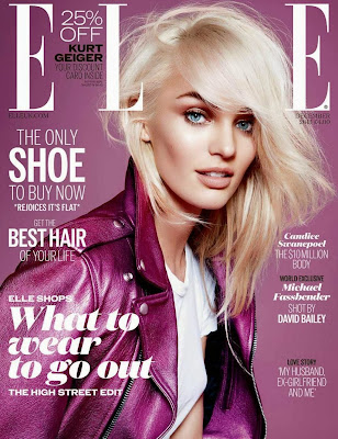 Candice Swanepoel "Elle" UK Cover Magazine December 2013