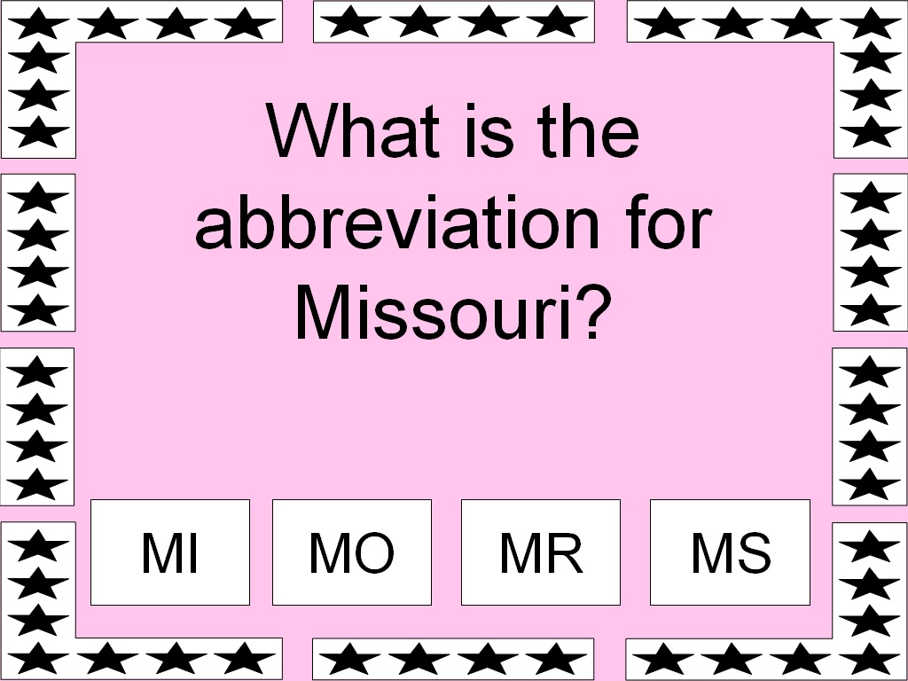 Student Survive 2 Thrive American State Abbreviations Part 5 of 5