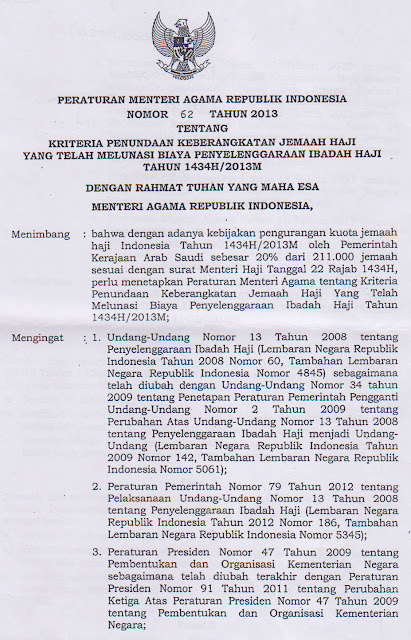 Kriteria Penundaan Keberangkatan Jemaah Haji Yang Telah Melunasi BIaya Kriteria Penundaan Keberangkatan Jemaah Haji Yang Telah Melunasi BIaya