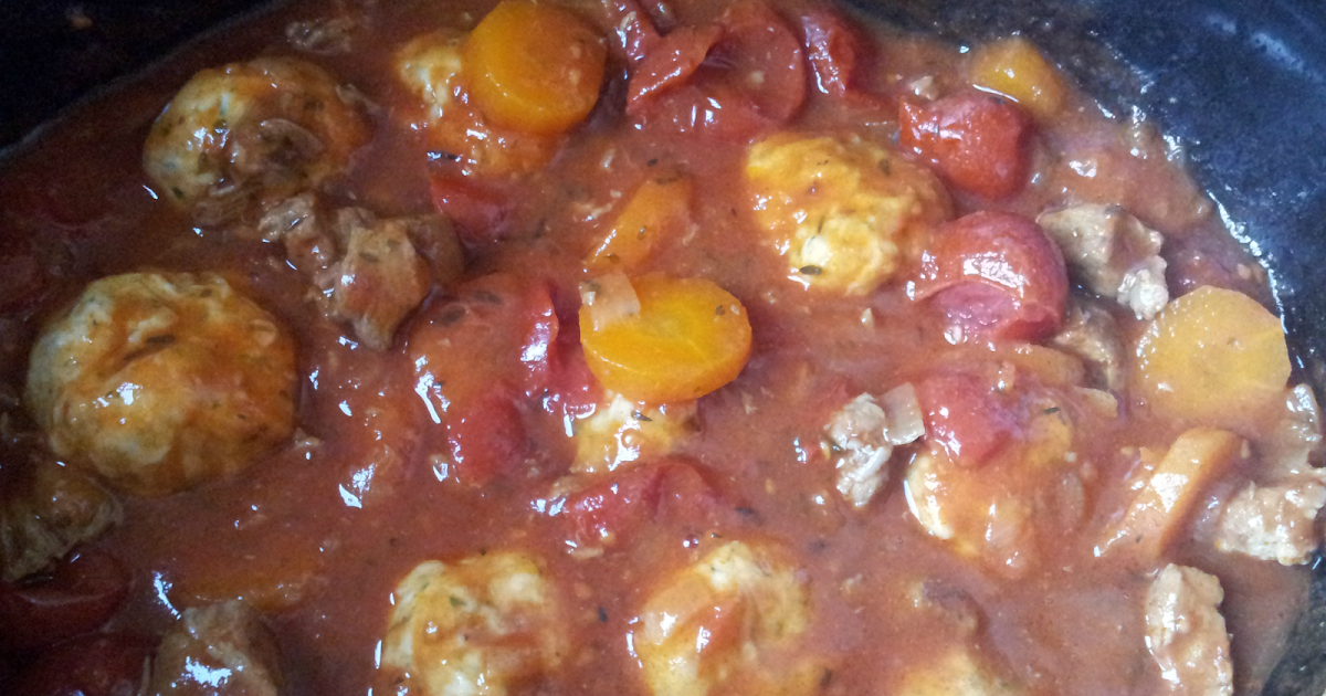 Slow cooker Lamb stew and dumplings The Mini Mes and Me