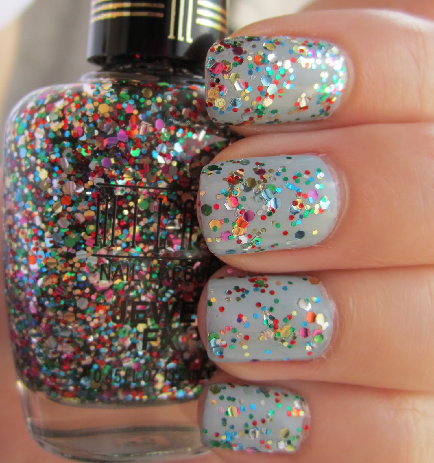 The Beauty B. China Glaze Sea Spray + Milani Gems