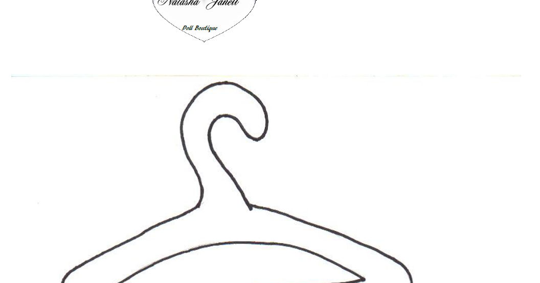 Natasha Janell Doll Boutique American Girl Doll Hanger Templete