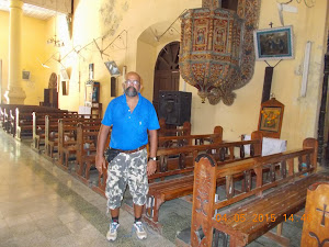 In "Bom Jesus Church" at the pulpit.