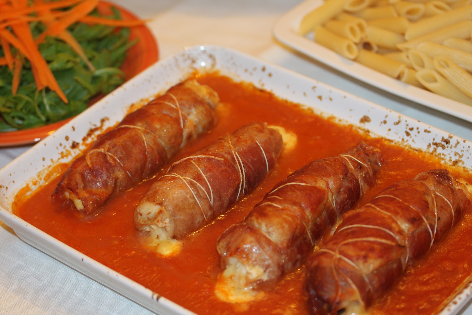 Simply Lecker Chicken Involtini with Prosciutto and Basil