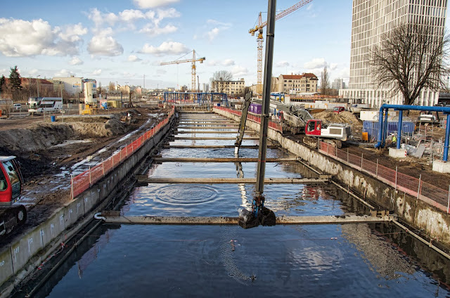 Baustelle Neubau der S-Bahn Verbindung Berlin Hbf - Nordring, 10557 Berlin, Heidestraße, S21, 06.02.2014