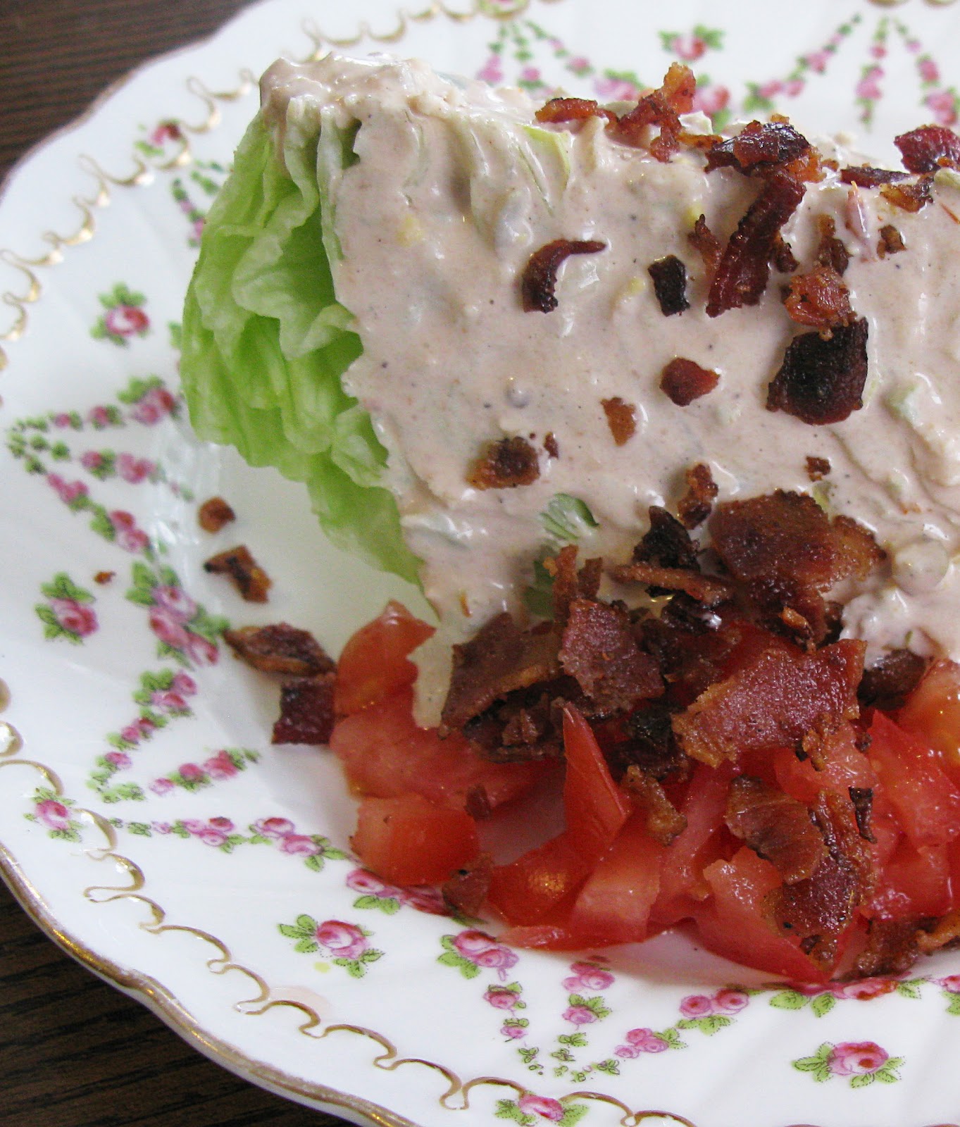 Food for A Hungry Soul Bacon, Lettuce and Tomato Salad with Thousand